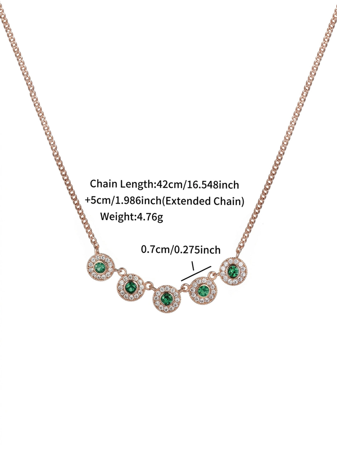 Emerald Green Halo Disc Necklace Gold Flat-Lay — Solisita